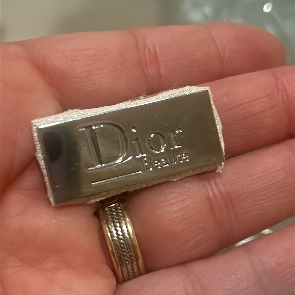 Dior emblem on the bag